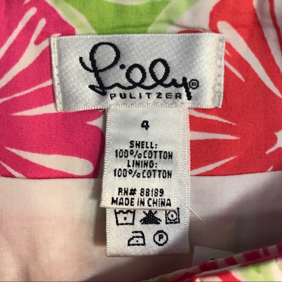 Lilly Pulitzer grapefruit pattern skirt-4 - Picture 3 of 3